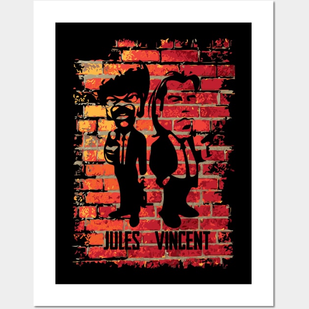 Jules & Vincent - Pulp Fiction Wall Art by CAUTODIPELO